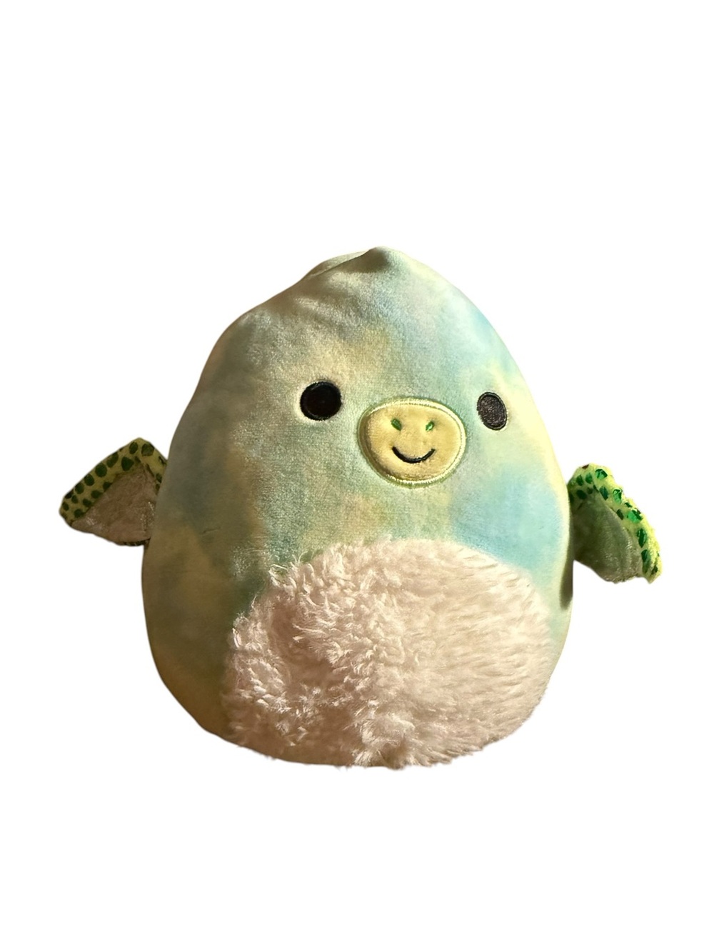 Squishmallows Green Blue Plush Bird with Cream Belly